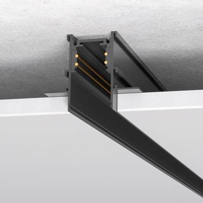 ST004.419.00 Шинопровод магнитный встраиваемый ST-Luce Черный Длина 1 000мм