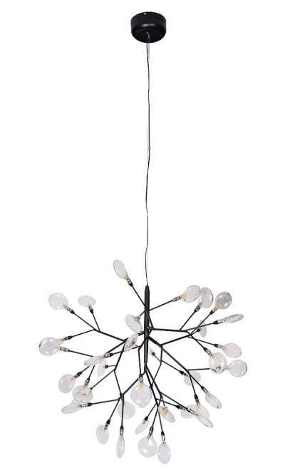 Светильник подвесной Crystal Lux EVITA SP36 BLACK/TRANSPARENT 1690/236