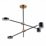 SL1604.432.04 Светильник потолочный ST-Luce Черный, Латунь/Черный LED 4*5W 3000K