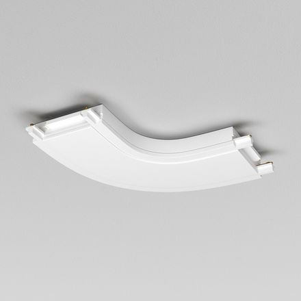Конектор питания полукруглый Radity белый, TRA084CR-11W. TM Maytoni