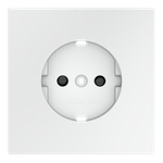 VLS000702 Накладка для розетки с заземлением и защитными шторками, S70 (белый матовый). (ТМ Maytoni)