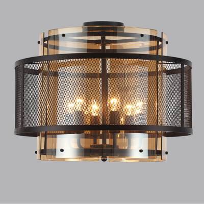 8007/6C MODERNI LN25 черный/черный, золотой металл/металл, стекло Люстра потолочная Е14 6*40W 220V Zarina