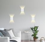 Настенный светодиодный светильник FW137 WH/S белый/песок LED 3000K 10W 100*100*100