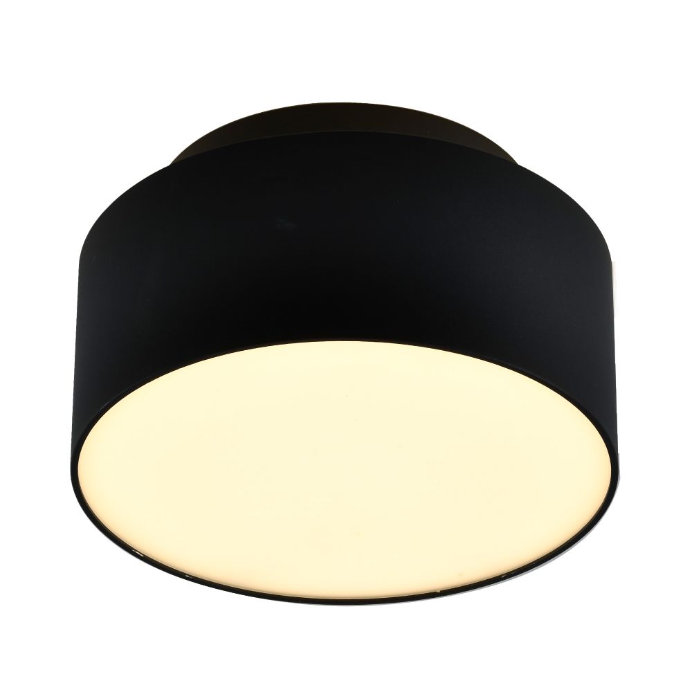ST166.442.17 Светильник потолочный Черный LED 1*12+5W 4000K 1 190Lm Ra&amp;gt;90 120 ° IP20 D110xH30 85-265
