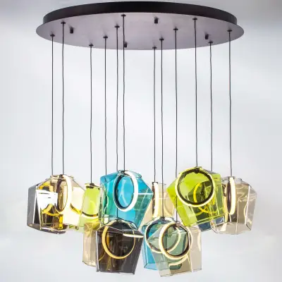 796329 Люстра CARAMELLO LED 12х6W 1400LM КОФЕЙНЫЙ/МУЛЬТИКОЛОР 3000K Lightstar