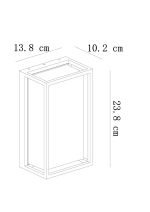 Уличный настенный светильник Arte Lamp MARFIK A2322AL-1GO, 1хE27