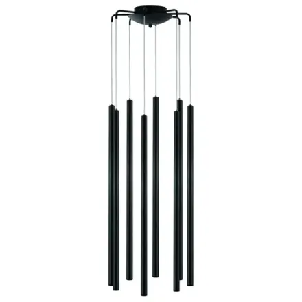 L8T747347 Люстра TUBO LED 40W 2560LM 25G ЧЕРНЫЙ 4000K (574737+747347 (8шт)