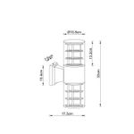 Уличный настенный светильник Arte lamp TOKYO A5315AL-2BK, 2хE27
