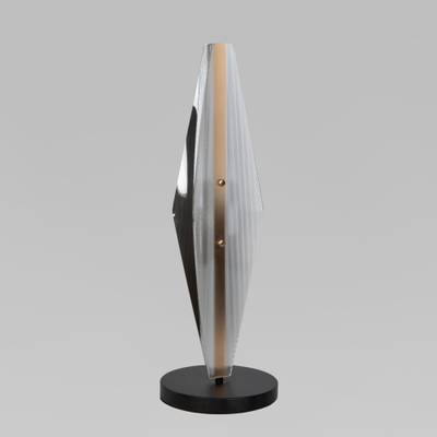 Настольный светодиодный светильник со стеклянным плафоном 308052 LED латунь