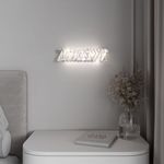 Светодиодный настенный светильник с хрусталем 101005 LED никель хрусталь Strotskis