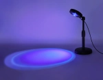Атмосферная светодиодная настольная лампа с пультом DE8385 BK черный LED RGB 3W (ПДУ RGB)