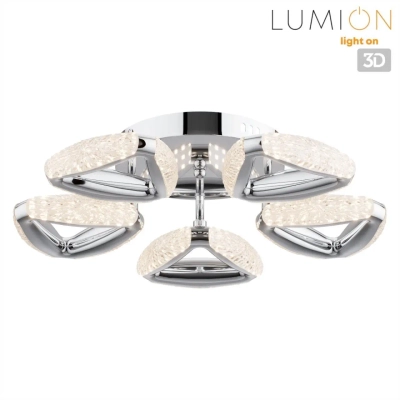 8239/5CL LEDIO LN25 000 хром, металл/пластик Люстра потолочная с ПДУ LED 65W 3000-6000K 220V RUANA