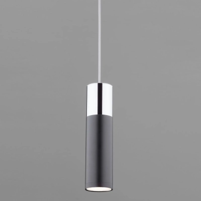 LED светильник подвесной в стиле лофт 50135/1 LED хром/черный, LED