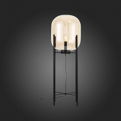 SL1050.525.01 Торшер ST-Luce Черный/Коньячный E27 1*40W (из 2-х коробок)