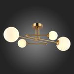 SLE2211-302-04 Люстра потолочная Латунь/Белый G9 4*5W