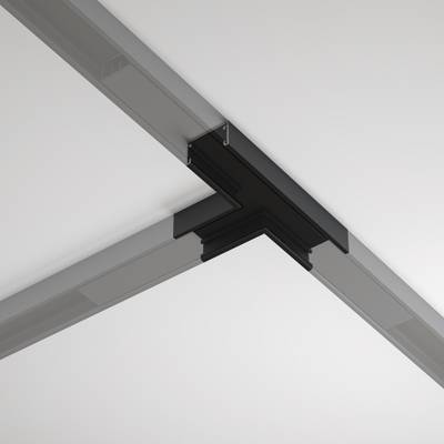 Т- образный коннектор накладной Basity, черный, TRA172CT-11B. TM Maytoni