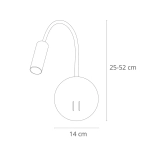 Бра Arte Lamp ELECTRA A8231AP-1WH, LED