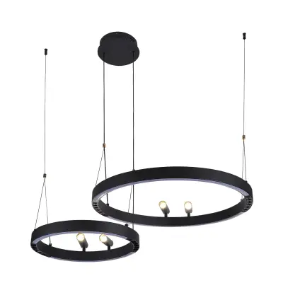Подвесная люстра Slinga 4474-2P, LED*53W + LED*33W + 4*LED*3W, 2075LM, 3000-6500K. ТМ F-Promo