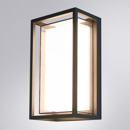 Уличный настенный светильник Arte lamp MENKAR A1332AL-1BK, 1хLED