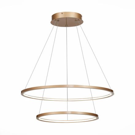 ST603.243.56 Светильник подвесной ST-Luce Золотистый/Белый LED 1*56W 4000K