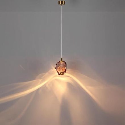 7113/4LB L-VISION ODL25 Подвесной светильник бронзовый/винное стекло/металл IP20 LED 4W 300Лм 3000K 200° 220V GEMME