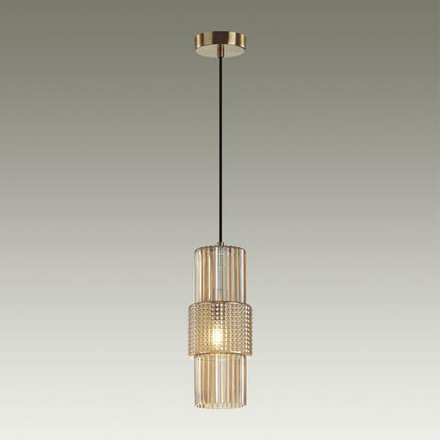 5019/1 MODERN ODL23 405 бронзовый/янтарный металл/стекло Подвес E14 1*40W PIMPA