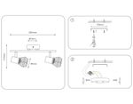 Накладной светильник TR8628/2 WH/CH белый/хром E27*2 max 40W 260*91*175
