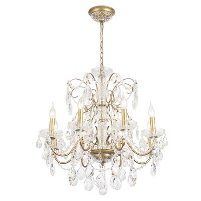 Люстра Crystal Lux ODELIS SP8 GOLD 2571/308