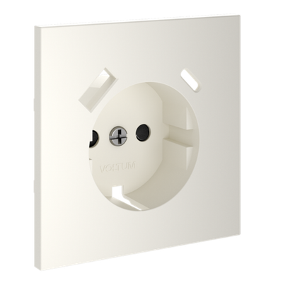 VLS001013 Накладка для розетки с заземлением и защитными шторками, с USB A+C, S70 (хлопок). (ТМ Maytoni)