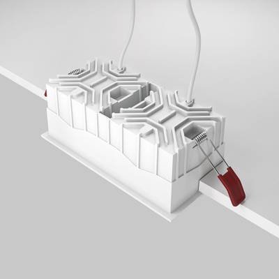 Встраиваемый светильник Alfa LED 4000K 2x15Вт 36°, DL043-02-15W4K-SQ-W. TM Maytoni