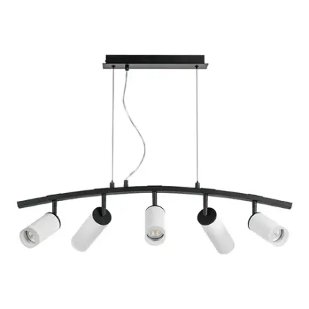 LR7353638620 Люстра RULLO 5х50W GU10 ЧЕРНЫЙ/БЕЛЫЙ (571735+214436-3+214486-2+202430-5)
