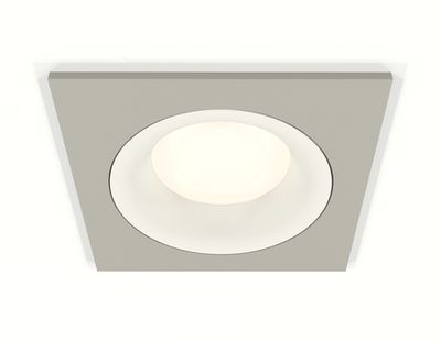 Комплект встраиваемого светильника XC7633001 SGR/SWH серый песок/белый песок MR16 GU5.3 (C7633, N7010)