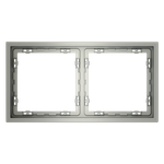 VLS100205 Рамка пластиковая VOLTUM S70 на 2 поста, (сталь) (ТМ Maytoni)