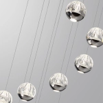 5100/60L L-VISION ODL25 559 Люстра каскадная LED 60W (12*5W) 4000K 3000Лм SONO