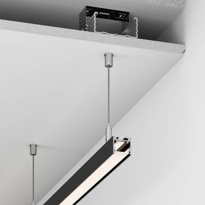 Профиль SL-LINE-2522-2500 BLACK (Arlight, Алюминий)