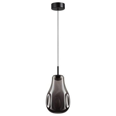 5098/4LC PENDANT ODL25 365 черный/дымчатый/металл/стекло Подвес LED 4W 4000K 388Лм NAVE