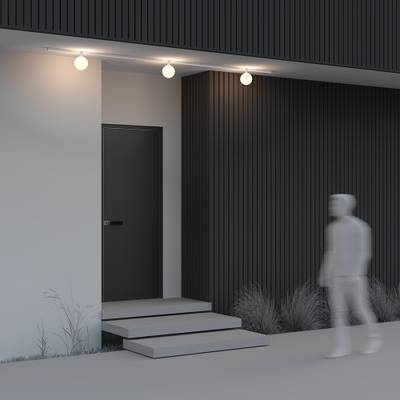 Уличный трековый светильник Luna Elasity IP 3000K 9Вт 180° белый O-TR01-2-S-9WW3K. TM Maytoni