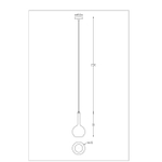 Подвесной светильник Arte Lamp Gala A2715SP-1SG, 1хE14