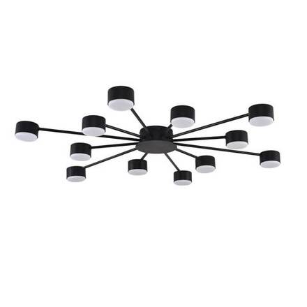 8344/12C COMFI LN26 251 черный, металл Люстра GX53 LED 12*7W 220V TORINA