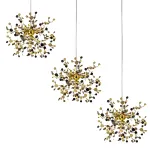 L3PL721132 Подвес тройной линейный EXTRA 3x3x5W(led) G9  (721132 - 3 + 572122 -1) ЗОЛОТО Lightstar