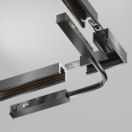 Коннектор питания шарнирный Exility X, черный, TRA239CS-42B. TM Maytoni