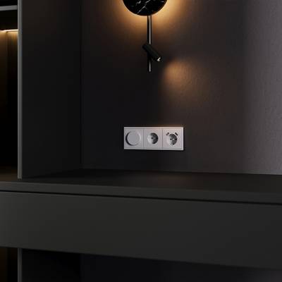 VLS000916 Накладка для розетки с заземлением и защитными шторками, с USB A+A, S70 (серый). (ТМ Maytoni)