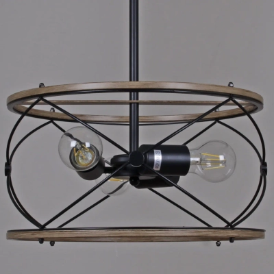IL1008-3P-05 BK WOOD светильник потолочный ILLUMICO, E27х3