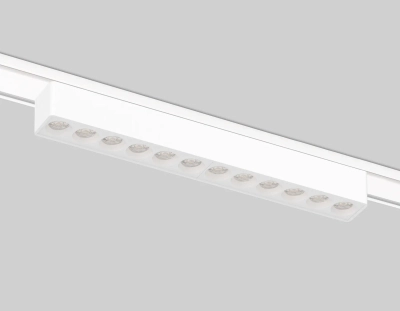 Светильник светодиодный трековый для шинопровода Magnetic Ultra Slim GV1407 WH белый IP20 12W 4200K 48V 24° 230*26*24