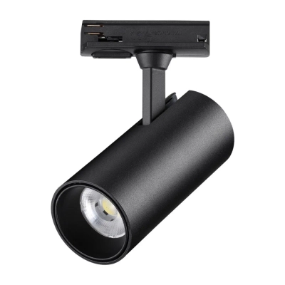 359161 PORT NT23 238 черный Светильник трековый однофазный трехжильный IP20 LED 24W 220V 3000К 2300Лм SELENE