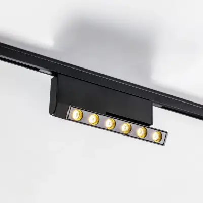 206937 Светильник линейный поворотный 24V д/трека LINEA LED 6W 500LM 30G ЧЕРНЫЙ 3000K Lightstar