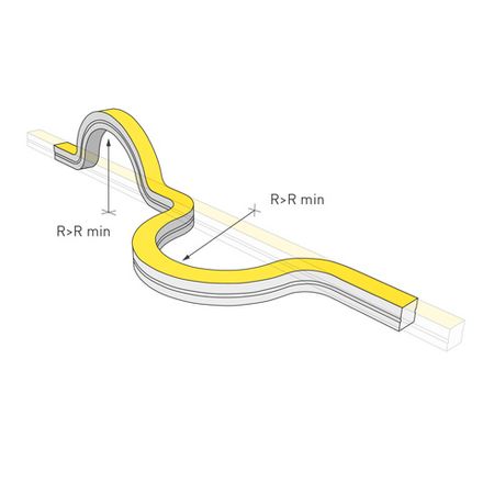 Лента герметичная MOONLIGHT-3D-A168-15x15mm 24V Day4500 (7.2 W/m, IP67, 2835, 0,5m, wire x1) (Arlight, Образец)