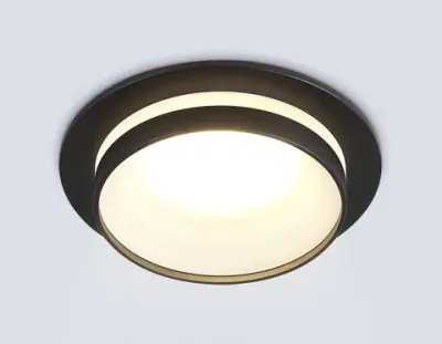 Светильник встраиваемый TN30708 BK черный GU5.3 D92*36