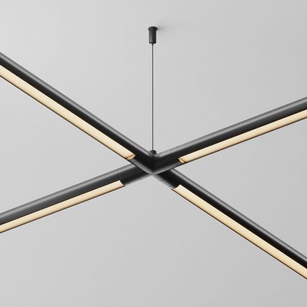 Х-образный вертикальный коннектор для системы Shelf без ввода питания, CA017TX-B. TM Maytoni