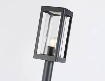 Светильник уличный ландшафтный ST2422 GR/CL серый/прозрачный IP54 E27 max 40W 110*110*1000